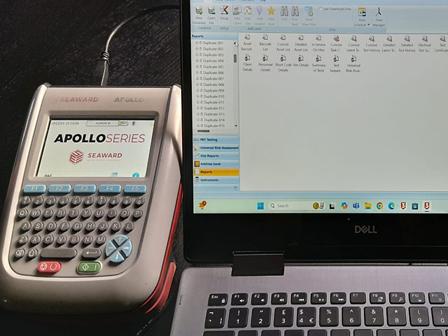 PAT Testing Computer Readout